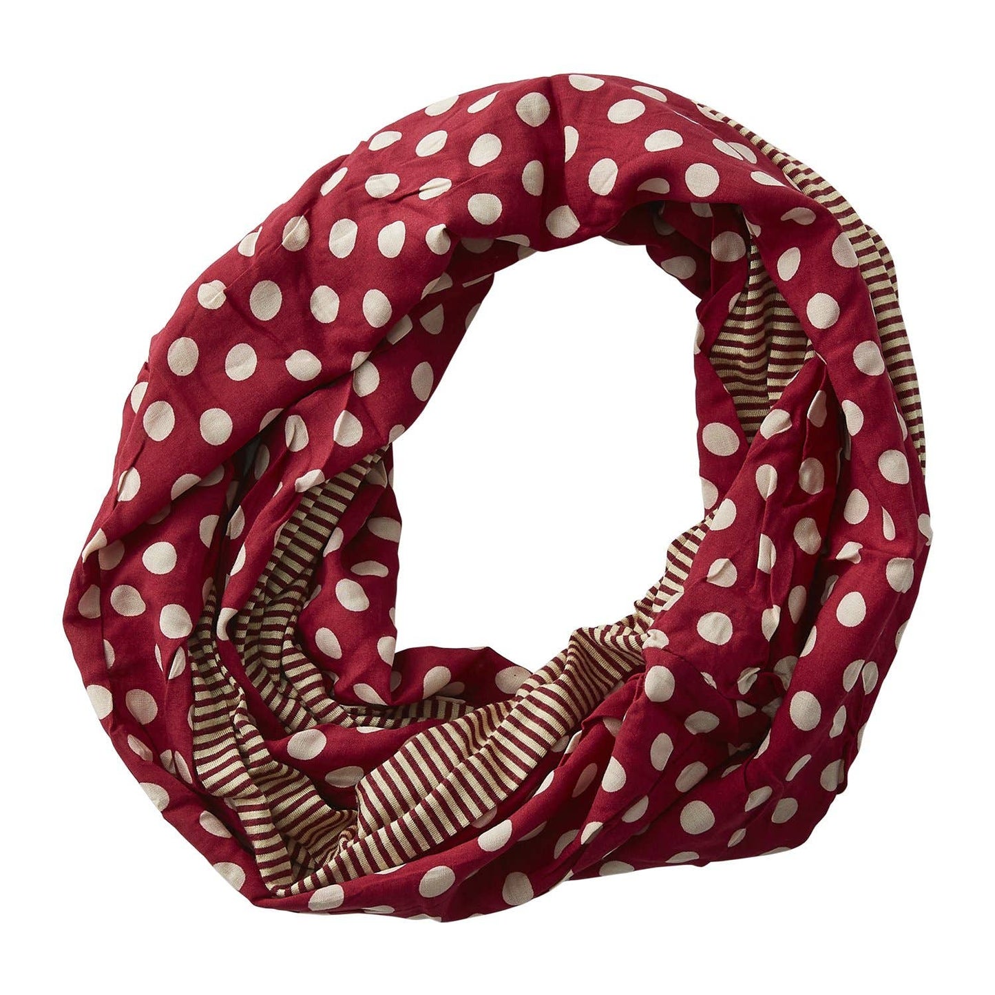 Dots and Stripes Infinity Scarf