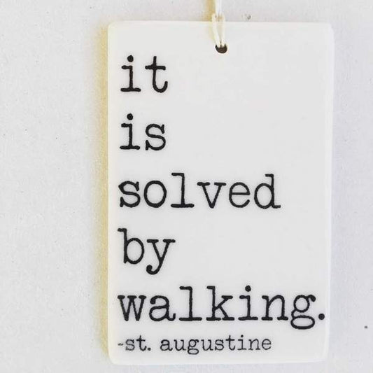 Porcelain Wall Tag - St. Augustine