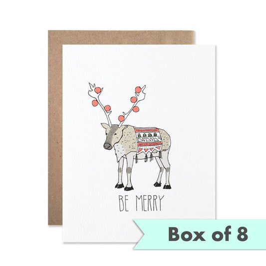 Reindeer Card Set Of 8