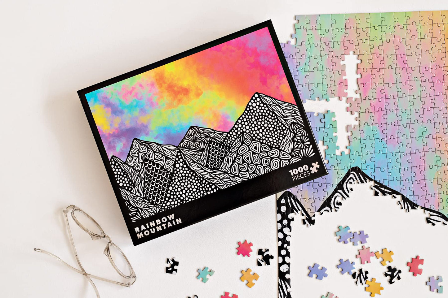 Rainbow Mountain: A Zenspire 1000-Piece Puzzle