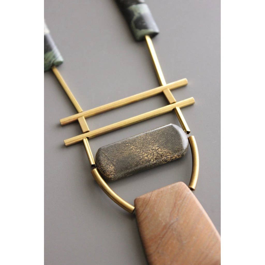 Geometric Jasper Necklace