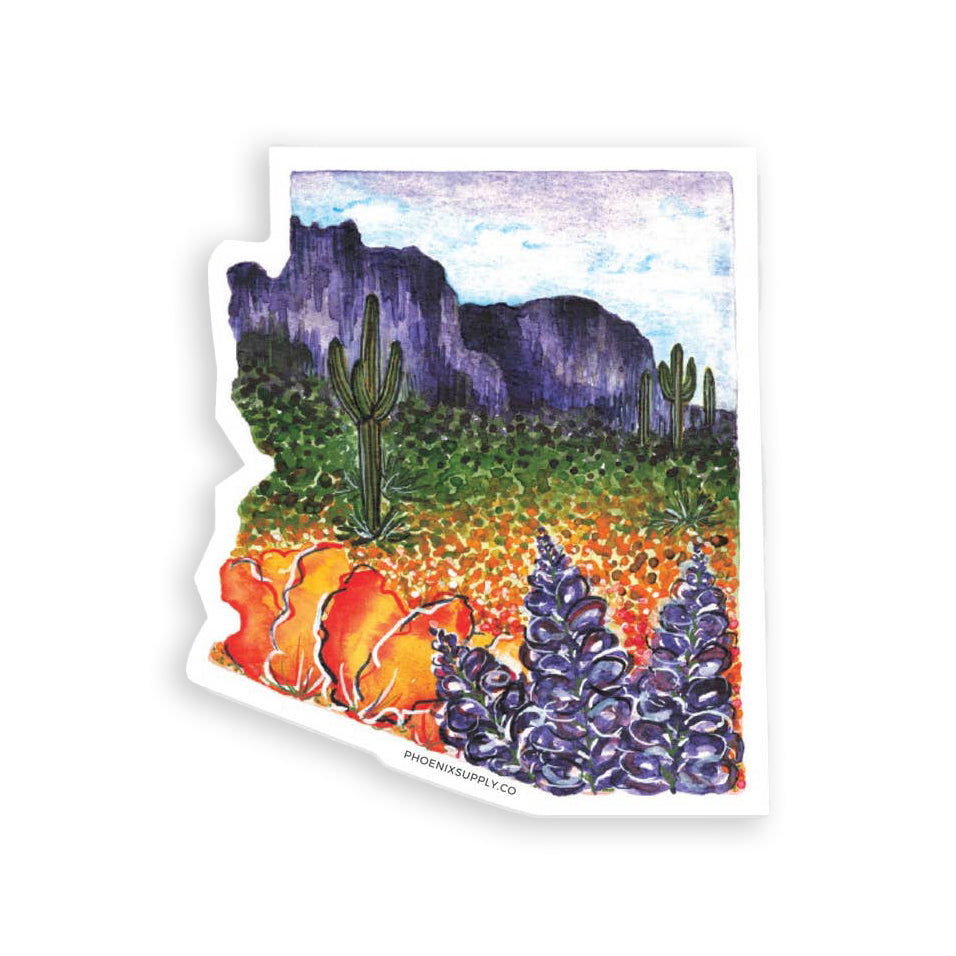 Arizona Superbloom Vinyl Sticker
