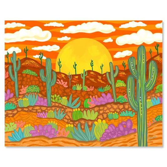 Sunset Desert Print