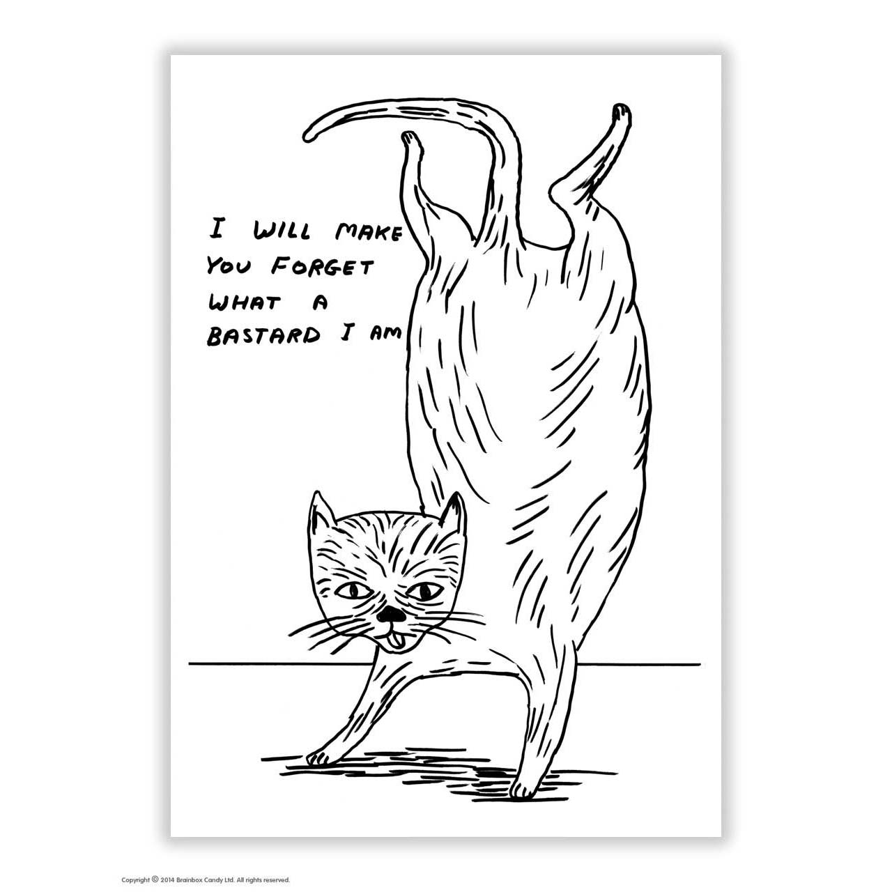 Bastard Cat Postcard
