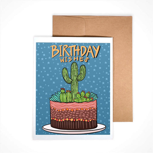 Birthday Wishes Desert Dessert Card