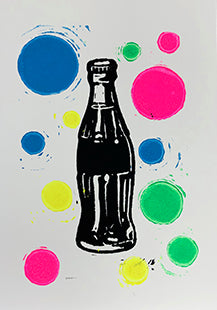 Soda bottle print card