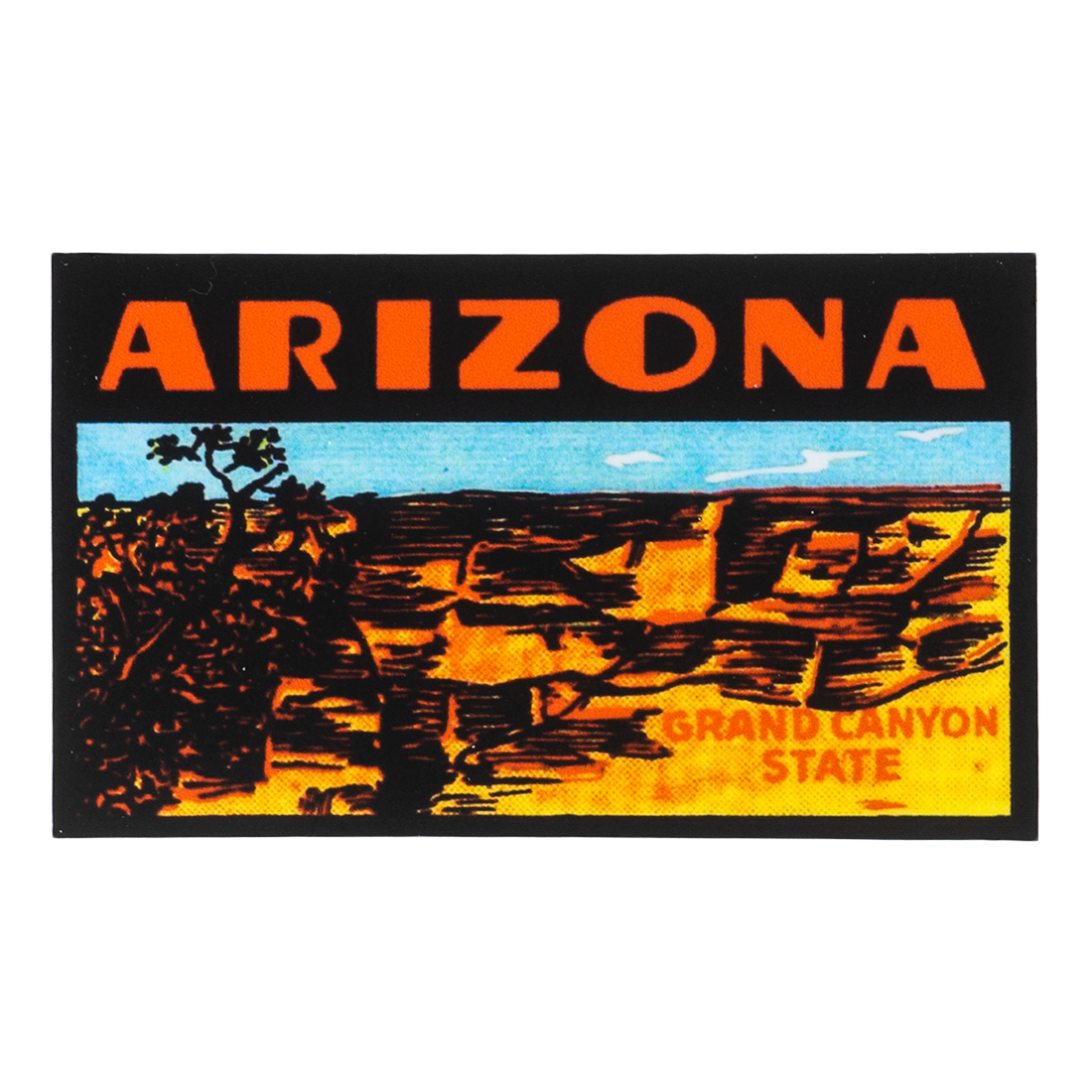 Retro Arizona Grand Canyon State Sticker