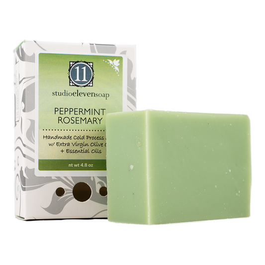 Handmade Cold Press Soap Peppermint Rosemary Scent