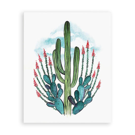 Desert Queen Watercolor Art Print