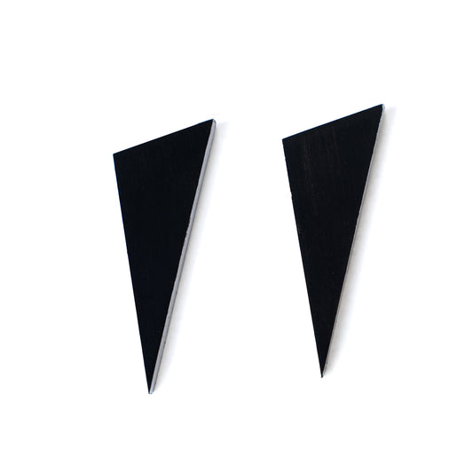 Ebony Triangle Earrings