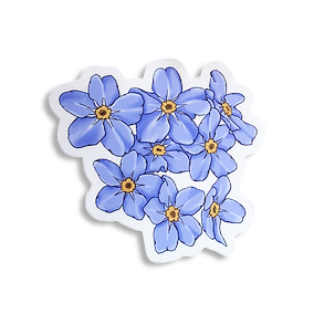 Forget-Me-Not Flowers Sticker