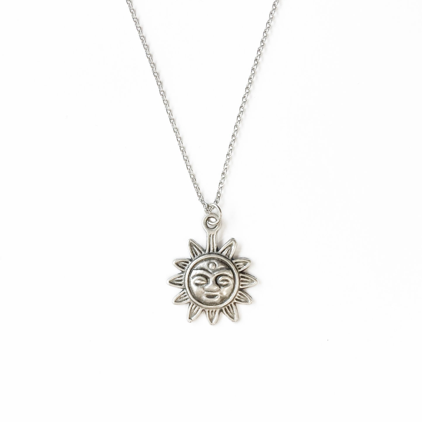 Happy Sun Charm Handmade Necklace