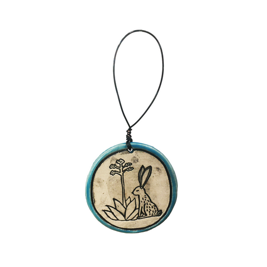 Jackrabbit Handmade Ceramic Ornament