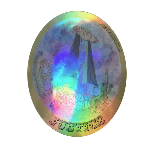 Justice Holographic Sticker