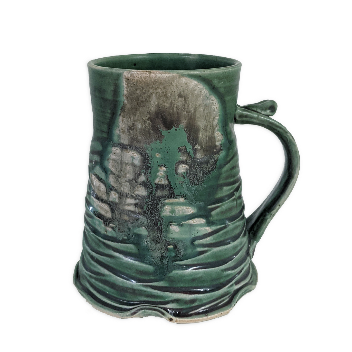 Large Handmade Green Mug