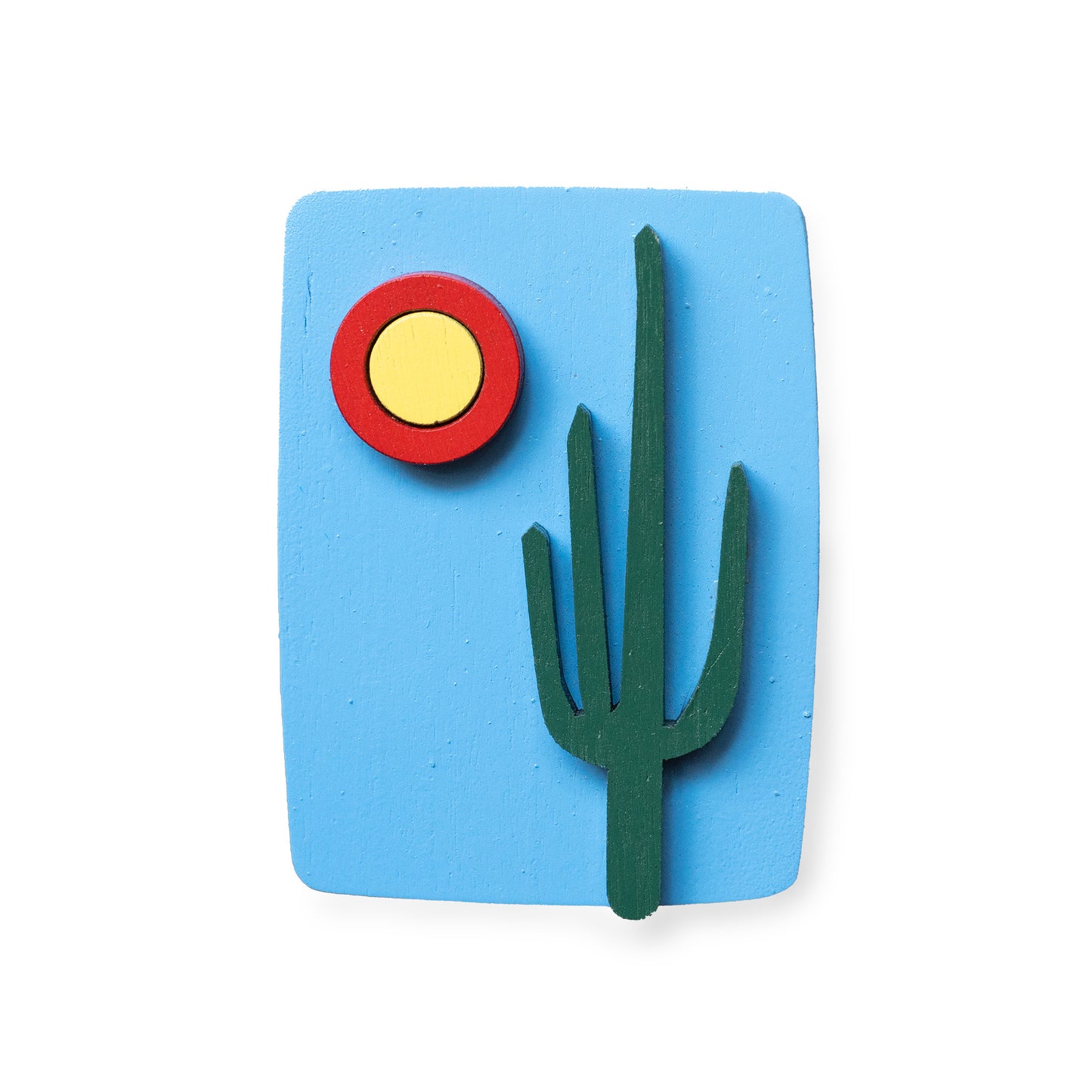 Painted Desert Colorful Wood Magnet