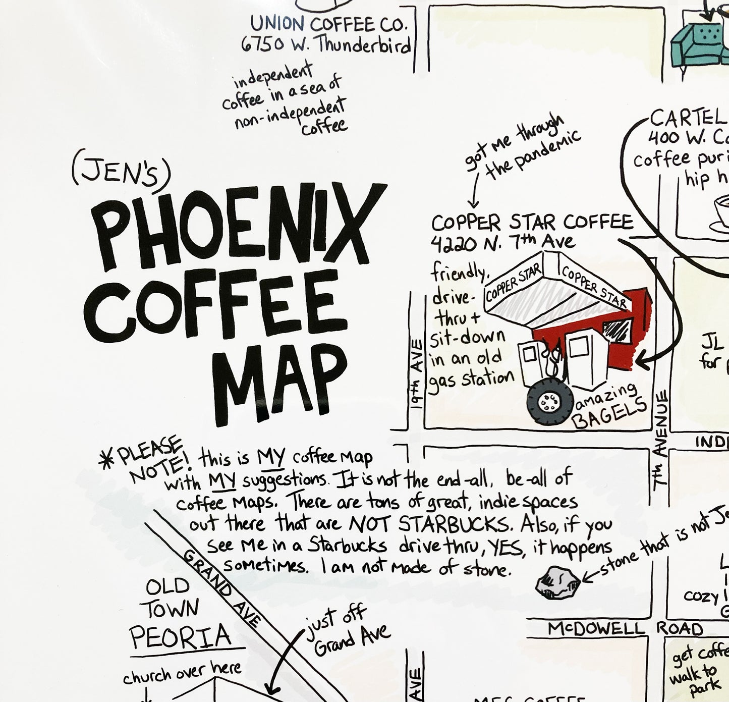 Phoenix Coffee Map