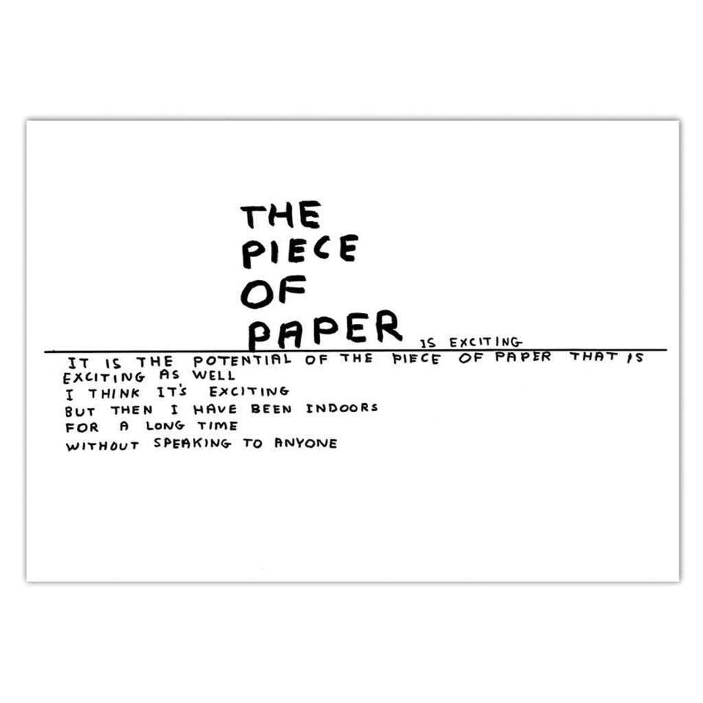 Piece Of Paper Postcard