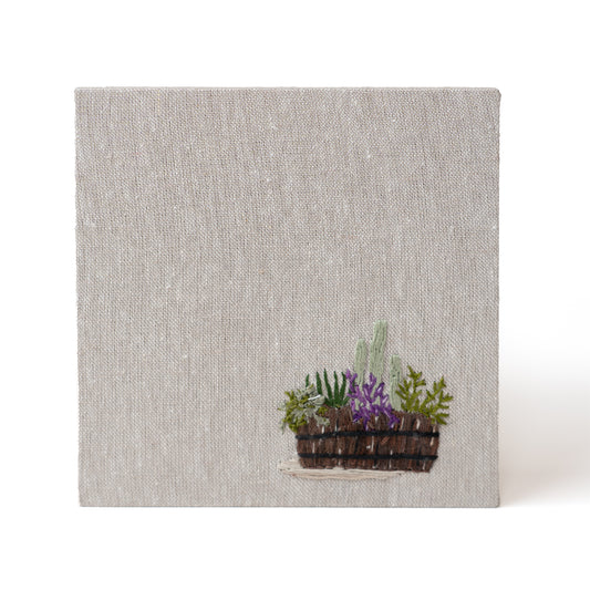 Small Plants in a Barrel