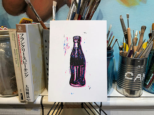 Pop art print card