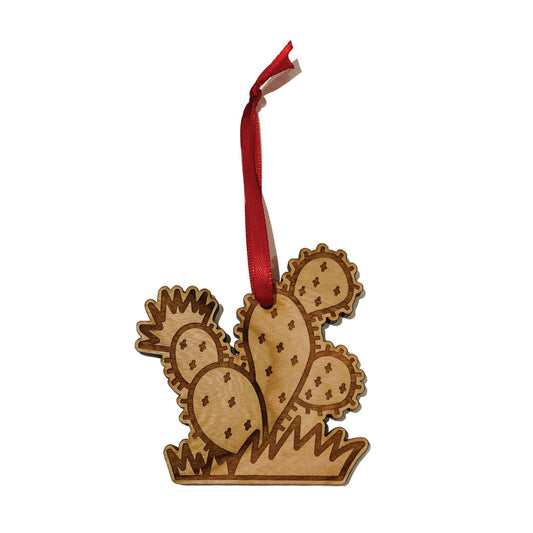 Prickly Pear Wooden Ornament