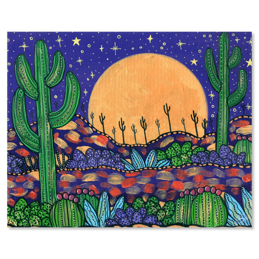 Purple Acrylic Midnight Print