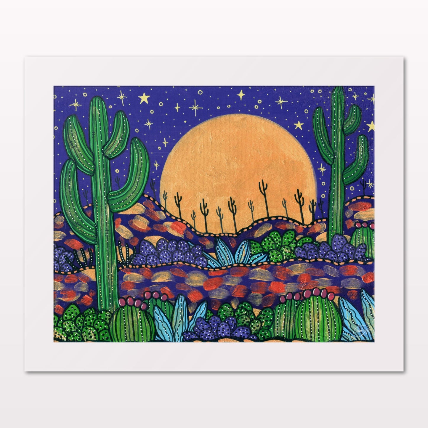 Purple Acrylic Midnight Print