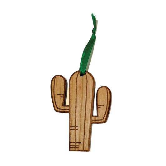 Saguaro Wooden Ornament