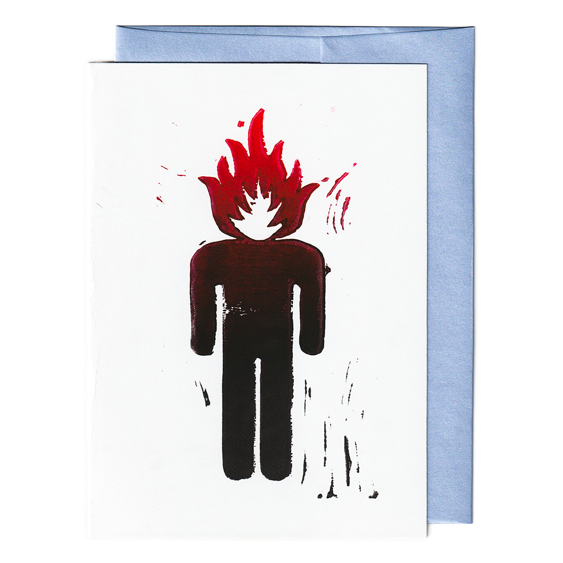 Head on fire print card