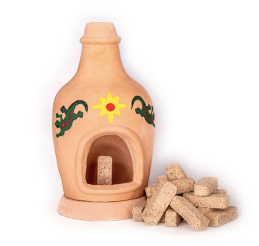 Southwest Style Chimenea Incense Burner with box of Piñon Incense