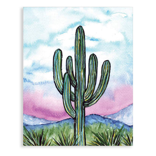 Solitary Sentry Watercolor Art Print