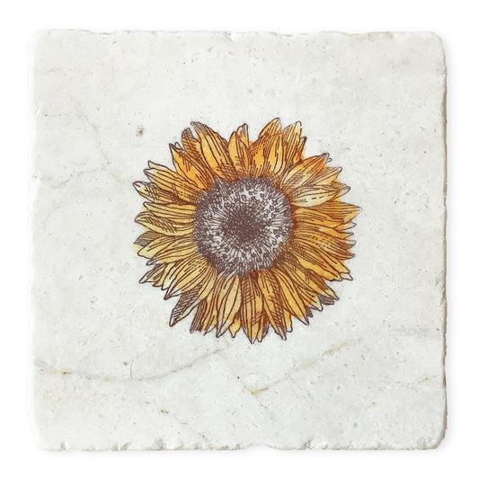 Sunflower AZ Handmade Stone Coaster