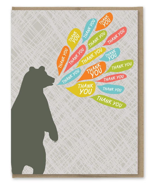 Bear Says Thank You Card