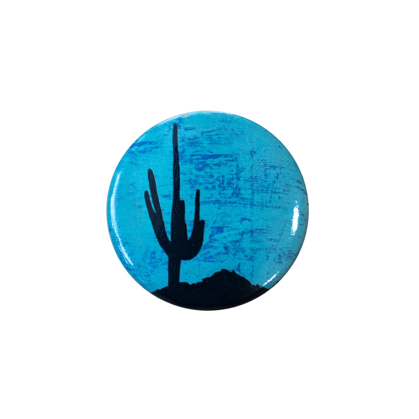 Teal Saguaro Button