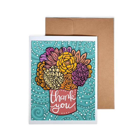 Thank You Flower Vase Card