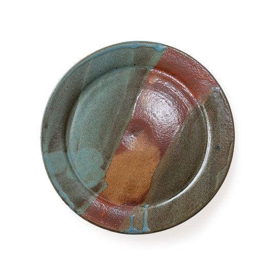 Tri-Color Design Handmade Plate