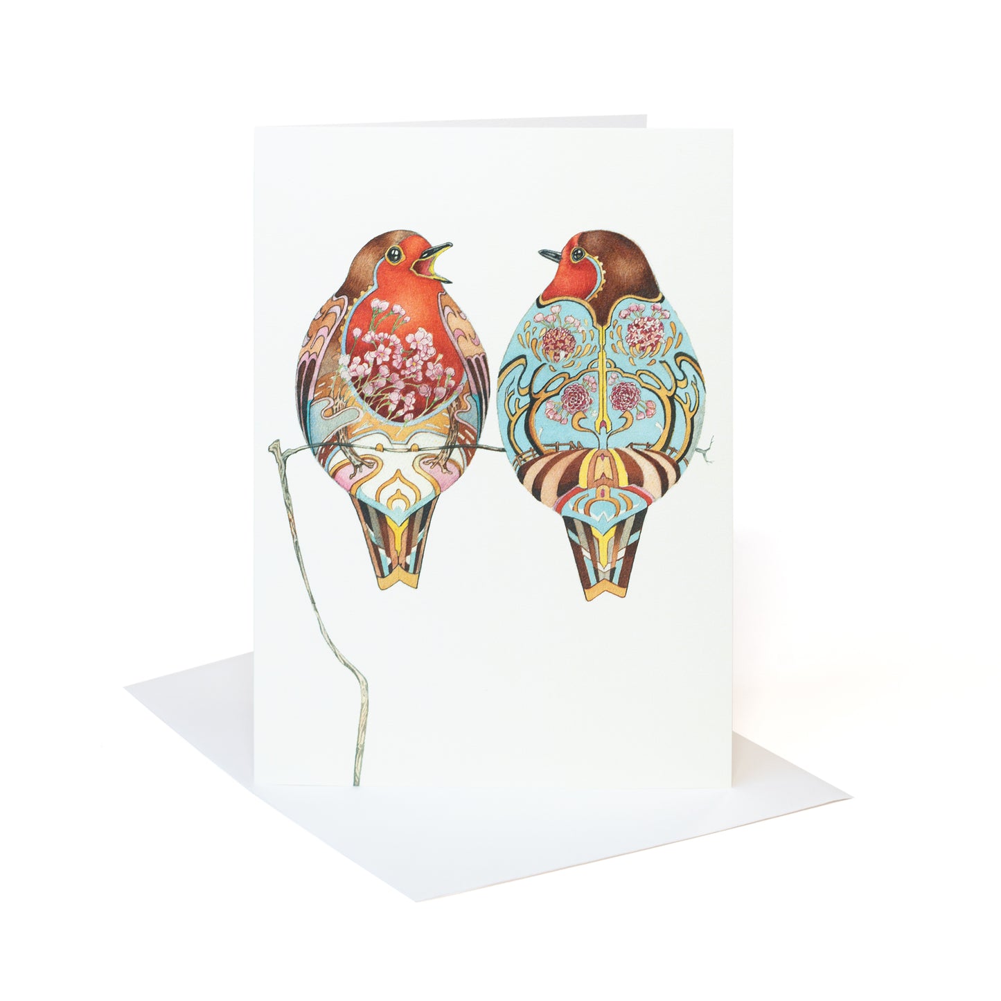 Two Robins Card