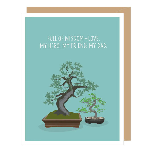 Wisdom + Love Bonsai Father's Day Card