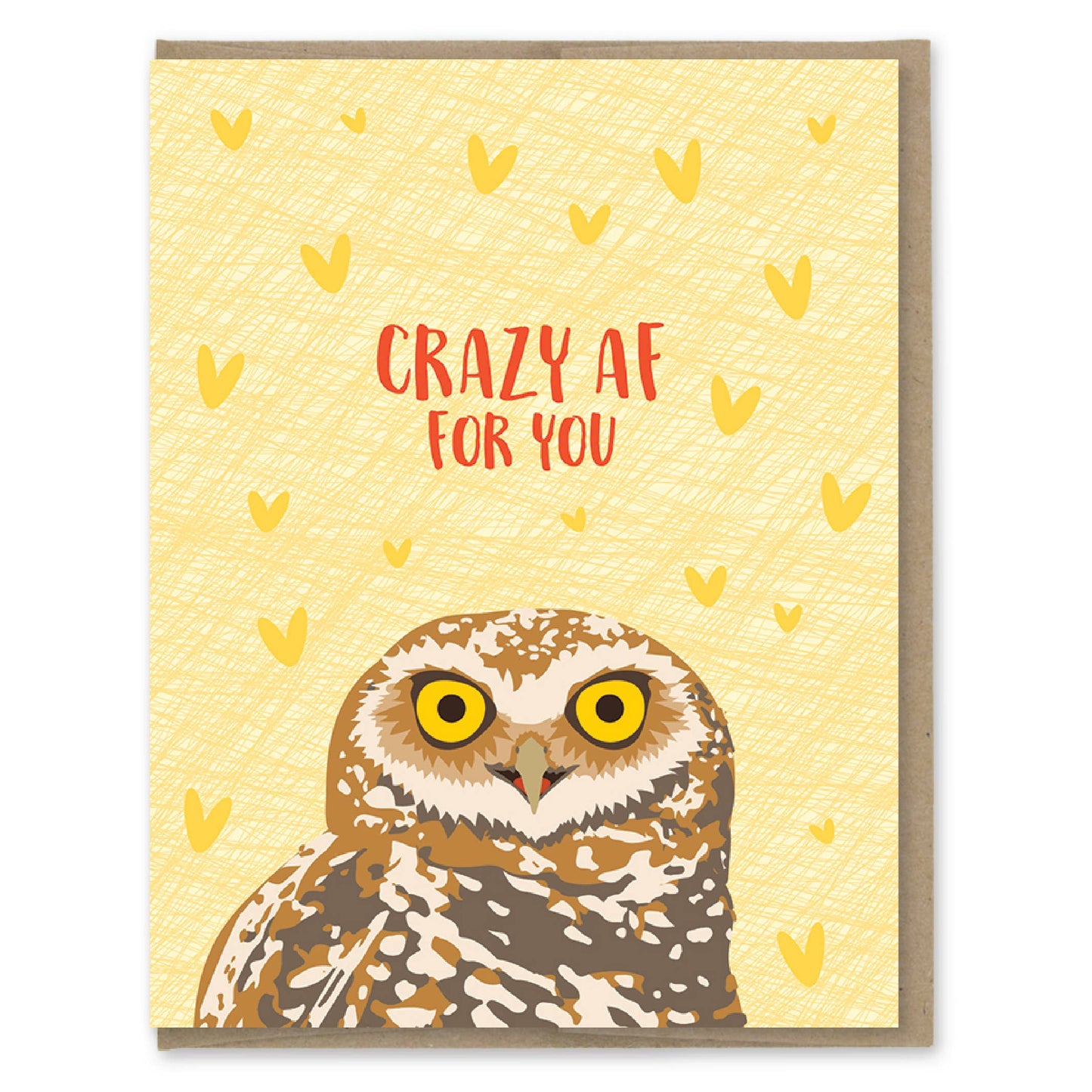 Crazy AF Owl Card