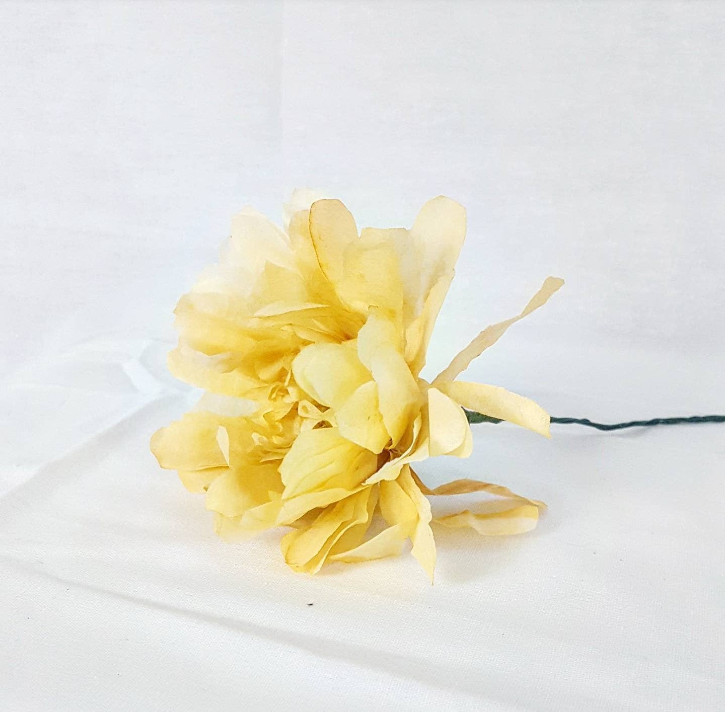 Handmade Paper Yellow Gerber Daisy