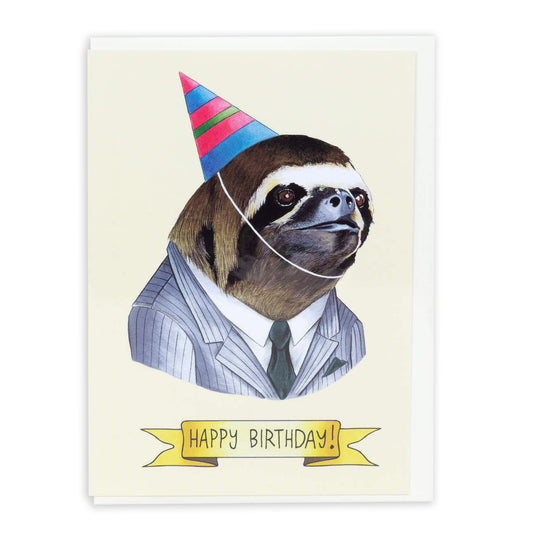 Happy Birthday Sloth Card