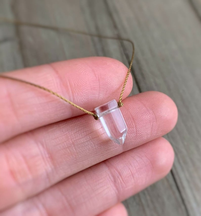 Quartz Crystal Point Necklace