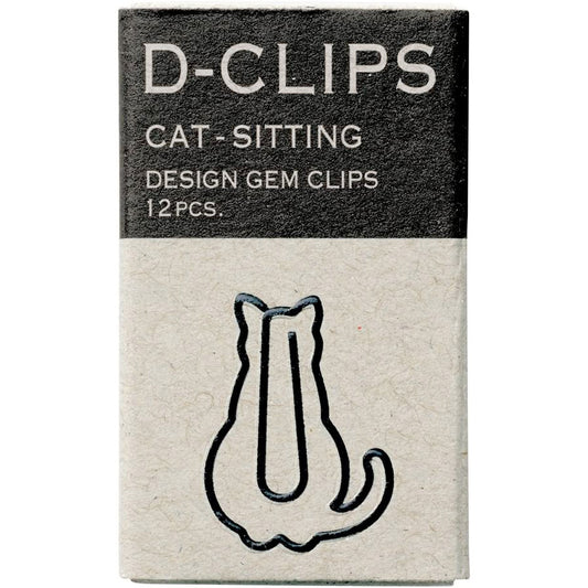 D-Clips Mini Box of 12- Sitting Cats