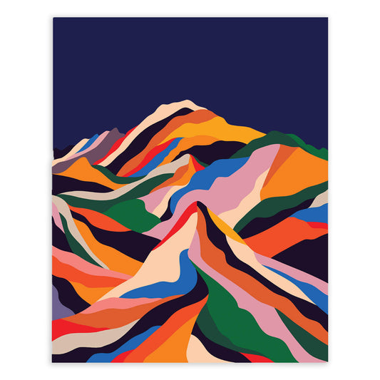 Sugar Mountain (Navy) Print