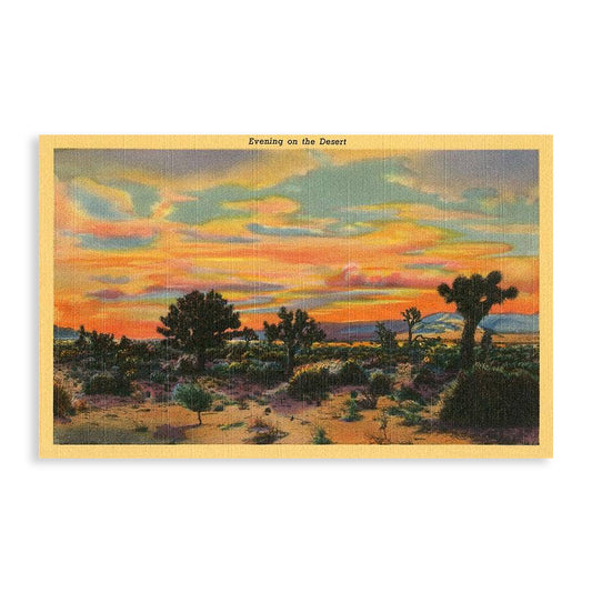 Evening on the Desert Vintage Image Art Print