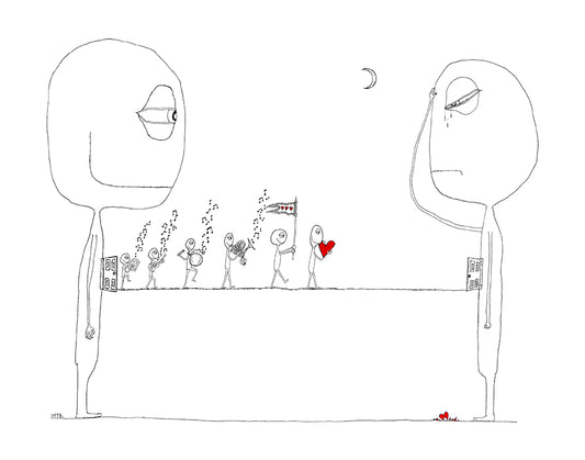 Fortunately Enough, There's a Parade Prepared for Just Such Occasions Print