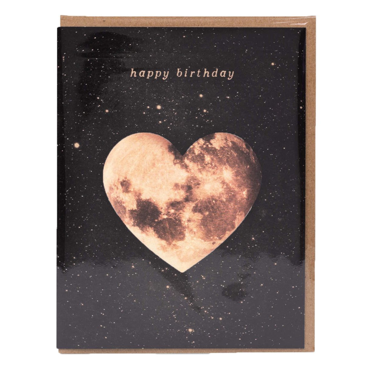 Happy Birthday Heart Moon Card