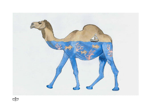 The Camel's Half Full Print