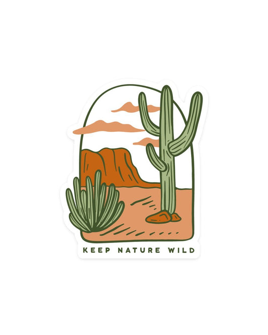 Desertscape Keep Nature Wild Sticker