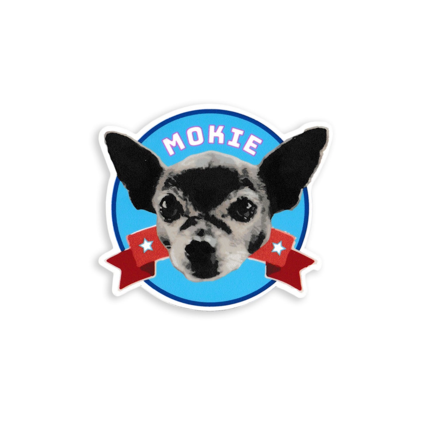 lineal Circulo enero Mokie Chihuahua Sticker – MADE Art Boutique